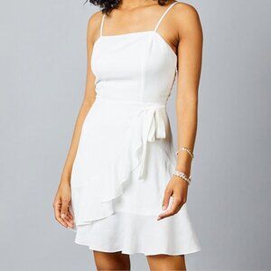 Tie Front Wrap Mini Dress | Size S